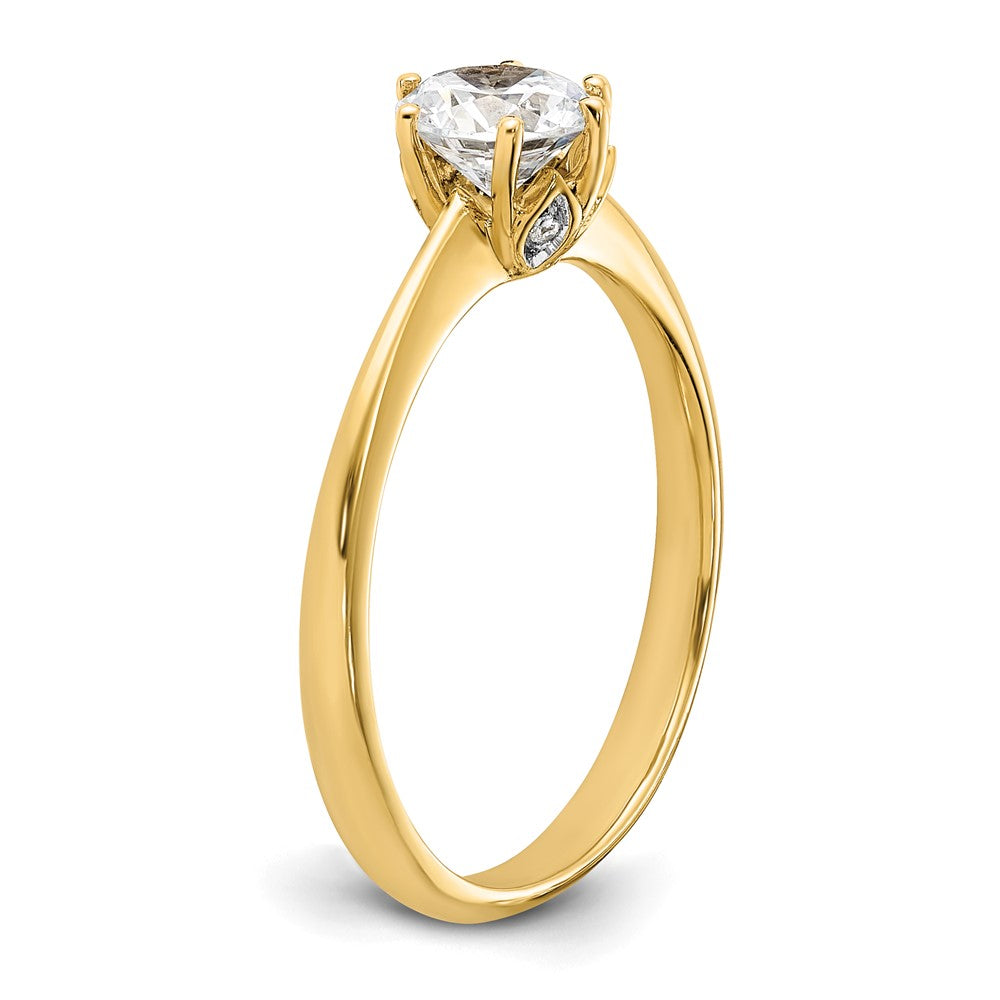 Buy Exclusive 14K Gold Semi-Mount Engagement Ring - 4-Prong, 5.80mm, .02ct Diamonds