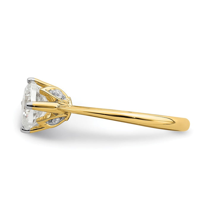 Buy 14K Gold Semi-Mount Engagement Ring - 1.5 Carat Cushion-Cut, Stylish Design-3
