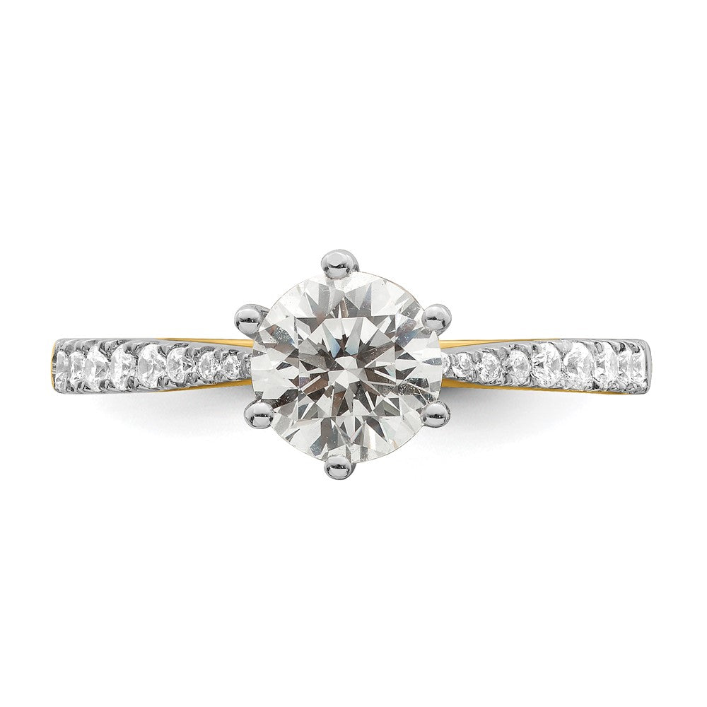 Buy Exclusive 14K Gold Leaf Design Engagement Ring for 1 Carat Center, 1/4 Ct Accents