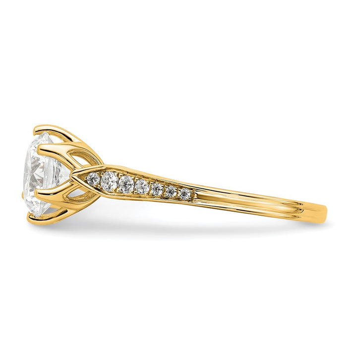 Buy Exclusive 14K Gold Semi-Mount Engagement Ring for 1.5 Carat Center-3