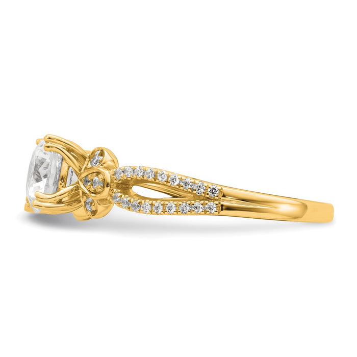 Buy Exclusive 14K Split Shank Engagement Ring for 1 Carat Center | Stylish & Affordable-3