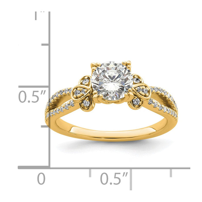 Buy Exclusive 14K Split Shank Engagement Ring for 1 Carat Center | Stylish & Affordable-7