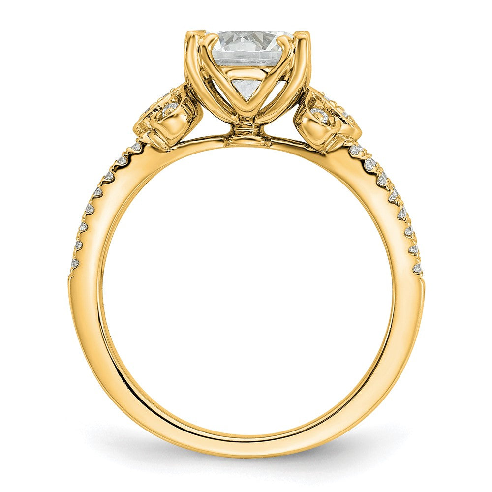 Buy Stylish 14K Gold Split Shank Engagement Ring, 1.5 Carat Center Stone