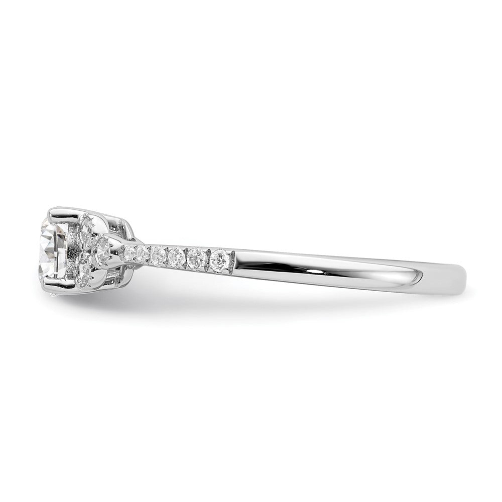 Buy Stylish 14K White Gold Semi-Mount Engagement Ring for 1/2 Carat Stone