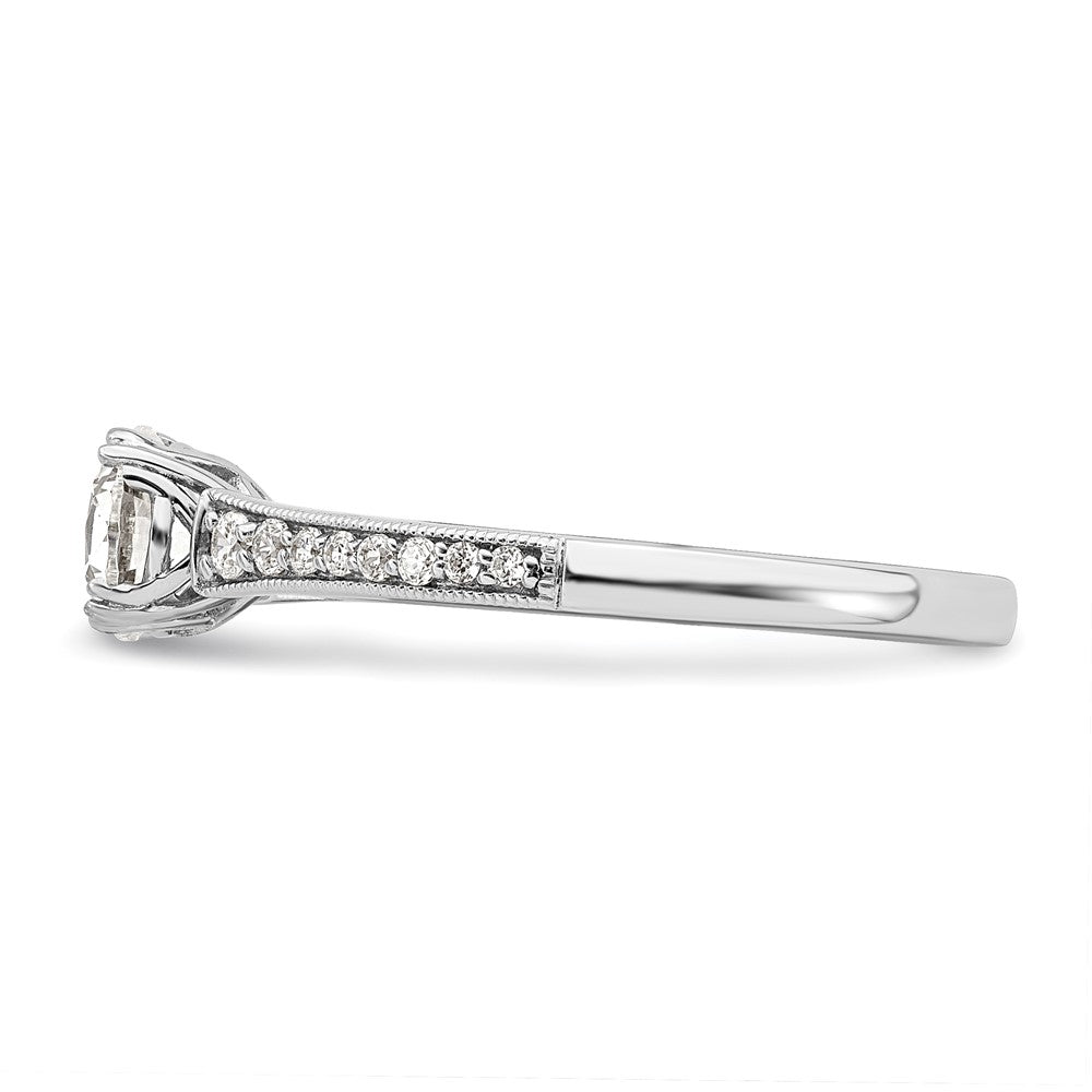 Buy 14K White Gold Semi-Mount Engagement Ring for 3/4 Carat Center - Stylish!