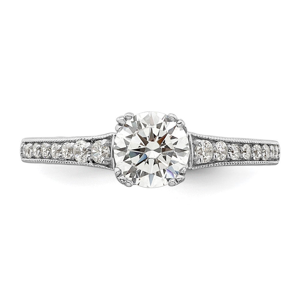 Buy 14K White Gold Semi-Mount Engagement Ring for 3/4 Carat Center - Stylish!