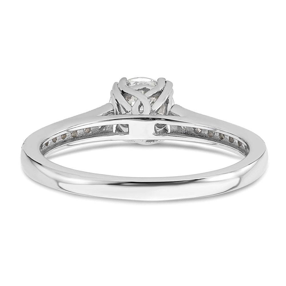 Buy 14K White Gold Semi-Mount Engagement Ring for 3/4 Carat Center - Stylish!
