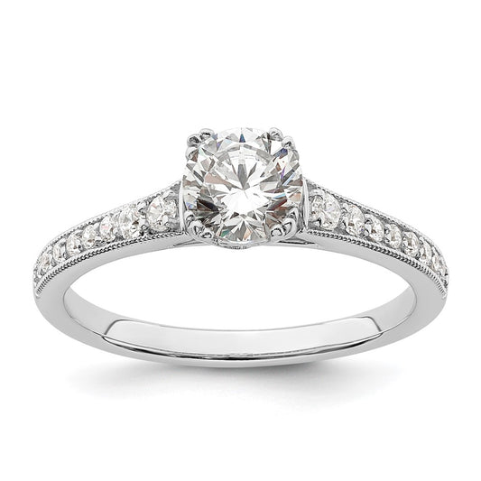 Buy 14K White Gold Semi-Mount Engagement Ring for 3/4 Carat Center - Stylish!