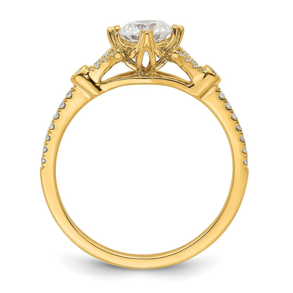 Buy Exclusive 14K Gold Semi-Mount Engagement Ring, 1/2 Carat, Stylish Design