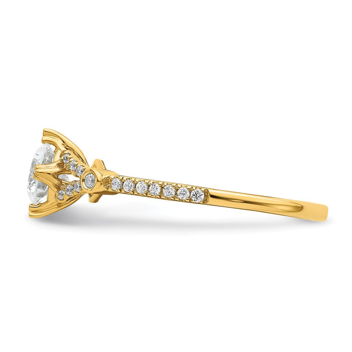 Buy Exclusive 14K Gold Semi-Mount Engagement Ring, 1/2 Carat, Stylish Design-3
