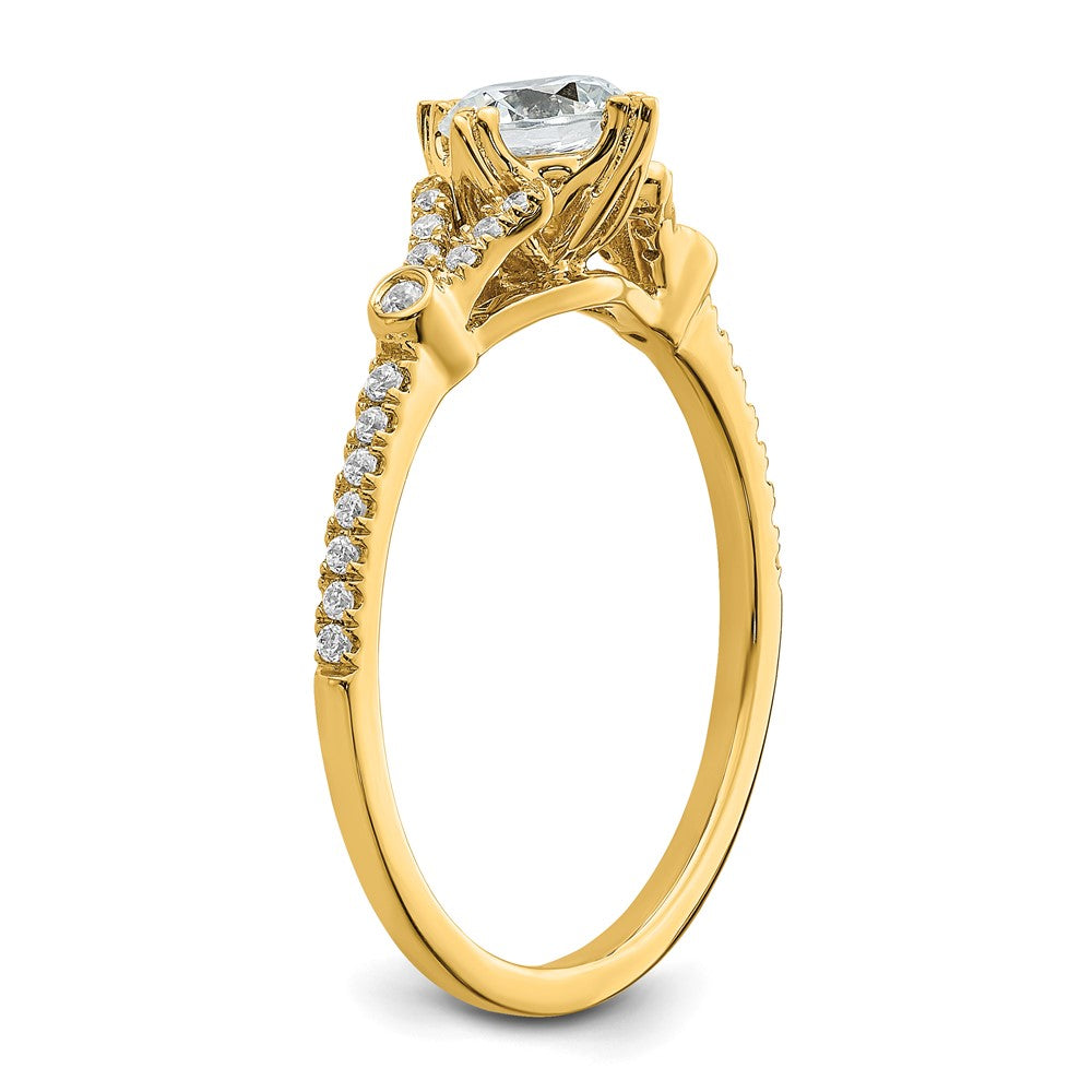 Buy Exclusive 14K Gold Semi-Mount Engagement Ring, 1/2 Carat, Stylish Design