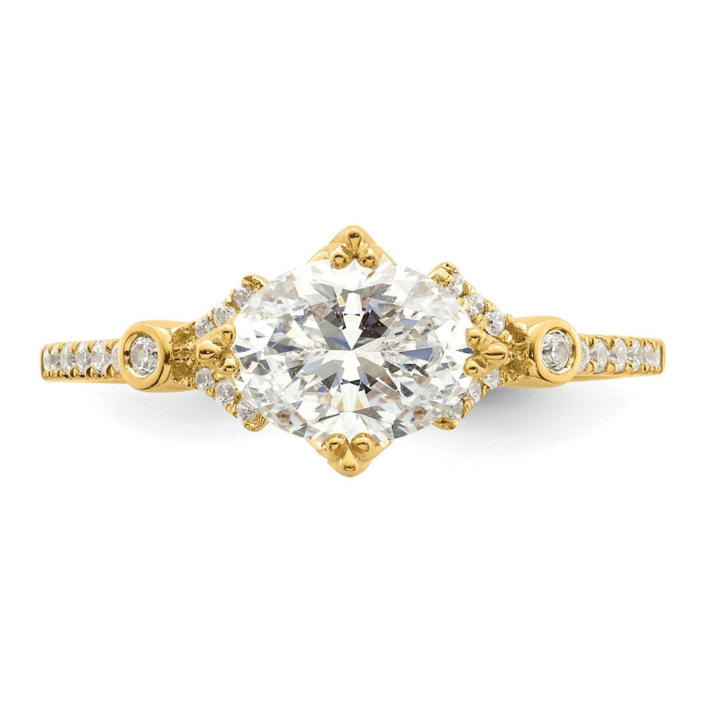 Buy 14K Gold Semi-Mount Engagement Ring for 1 Carat Oval - Stylish Value!