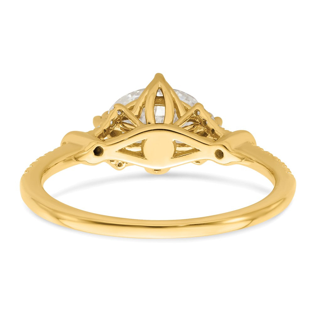 Buy 14K Gold Semi-Mount Engagement Ring for 1 Carat Oval - Stylish Value!