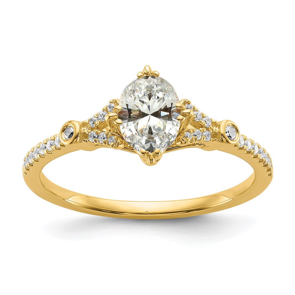 Buy 14K Gold Semi-Mount Engagement Ring for 1 Carat Oval - Stylish Value!