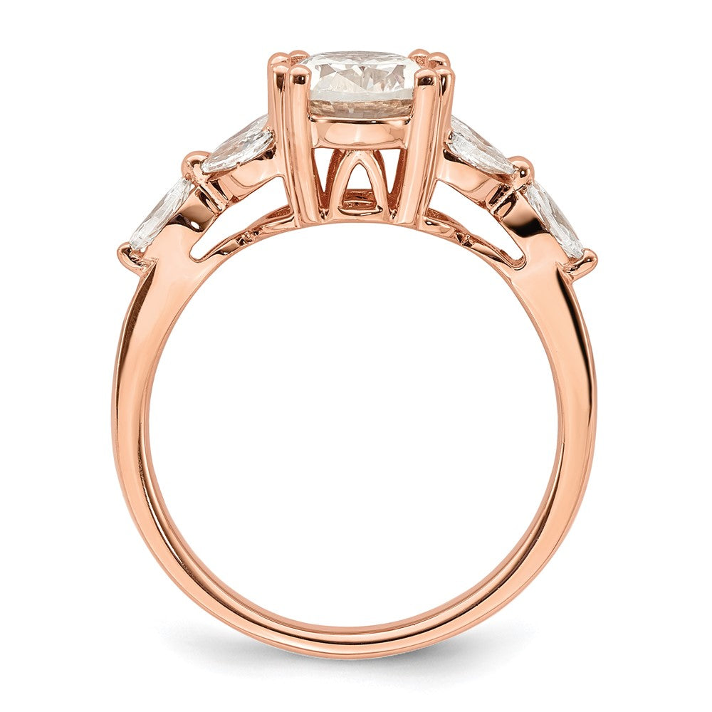 Buy Exclusive 14K Rose Gold Engagement Ring Semi-Mount for 1.5 Carat Oval