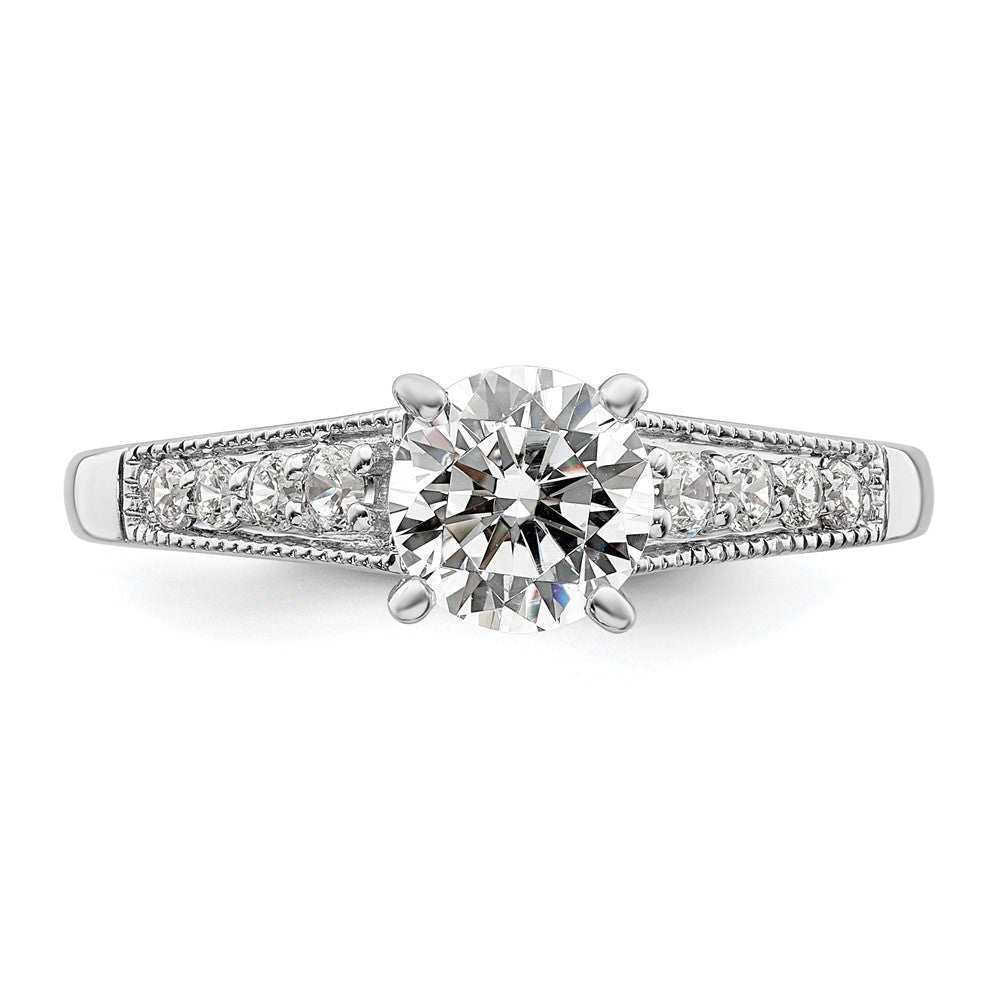 Buy Stylish 14K White Gold Semi-Mount Engagement Ring for 1 Carat Stone