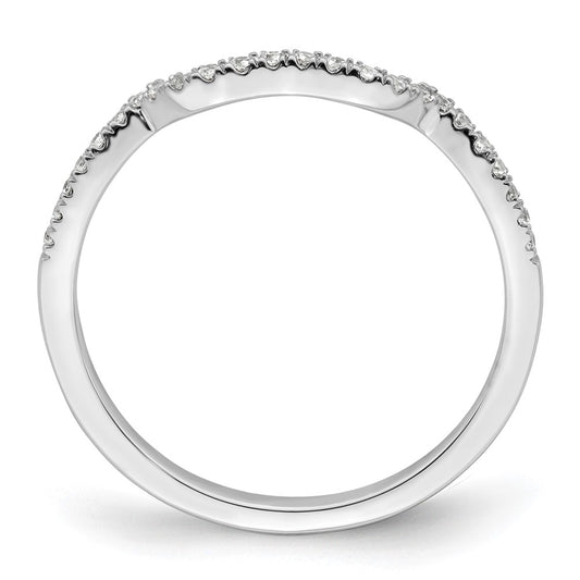 High-Quality 14K White Gold 1/8 Carat Diamond Wedding Band - Stylish Value!