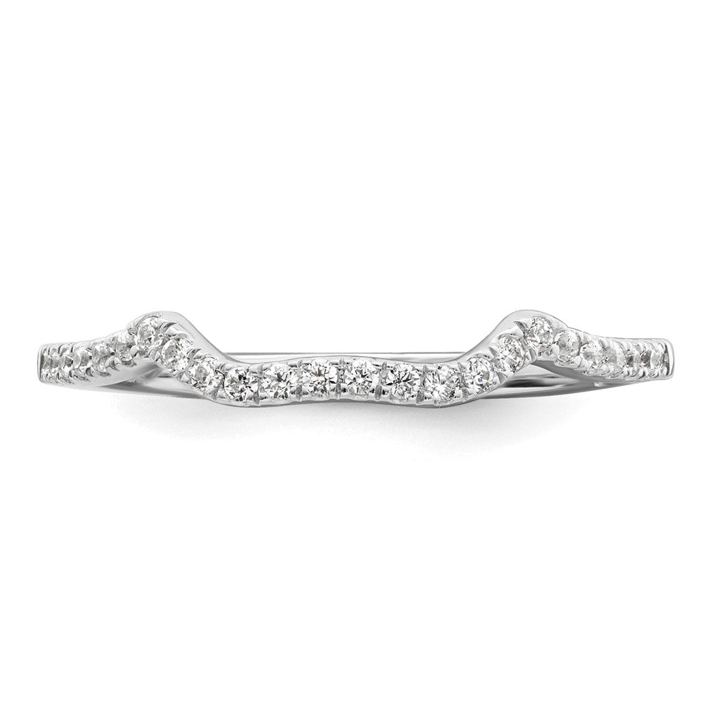 High-Quality 14K White Gold 1/8 Carat Diamond Wedding Band - Stylish Value!