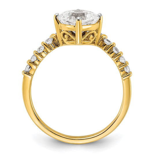 Buy Designer 14K Asymmetric Engagement Ring with 5/8 Carat Diamonds - Luxury Style!