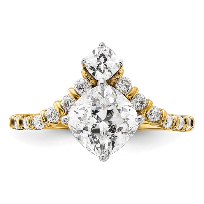Buy Designer 14K Asymmetric Engagement Ring with 5/8 Carat Diamonds - Luxury Style!-4