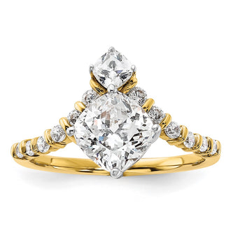 Buy Designer 14K Asymmetric Engagement Ring with 5/8 Carat Diamonds - Luxury Style!