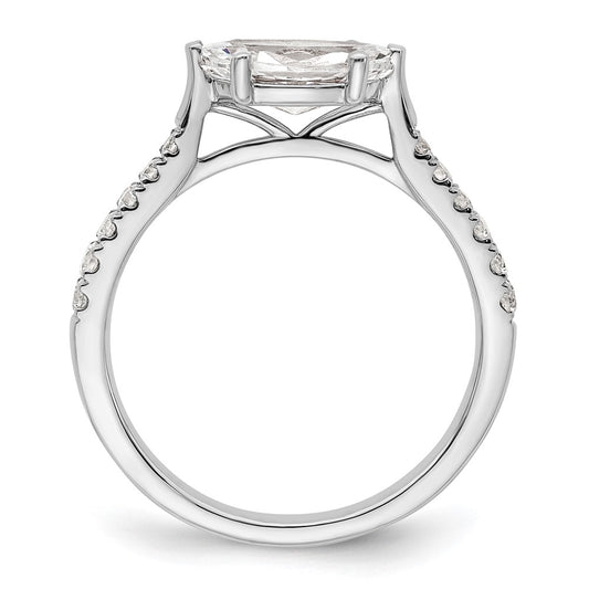 Buy Exclusive 14K White Gold East-West Engagement Ring with 1/5 Carat Diamonds