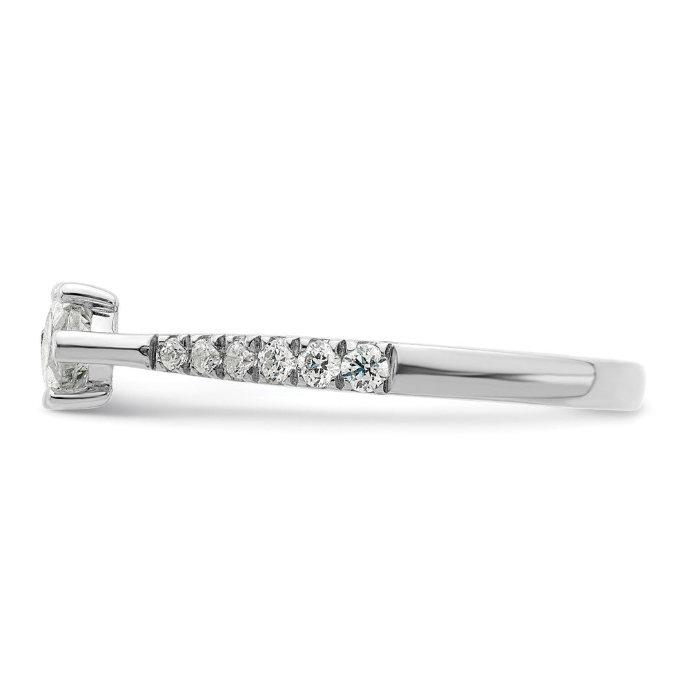 Buy Exclusive 14K White Gold East-West Engagement Ring with 1/5 Carat Diamonds