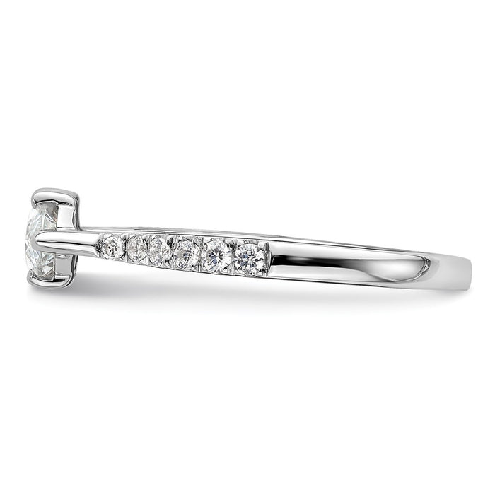 Buy High-Quality 14K White Gold East-West Engagement Ring for 1 Carat Stone-3