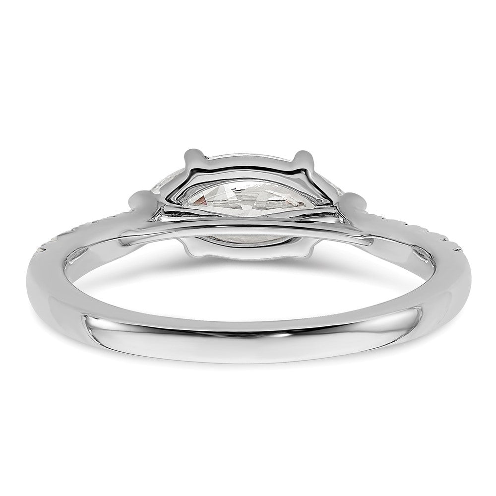Buy High-Quality 14K White Gold East-West Engagement Ring for 1 Carat Stone