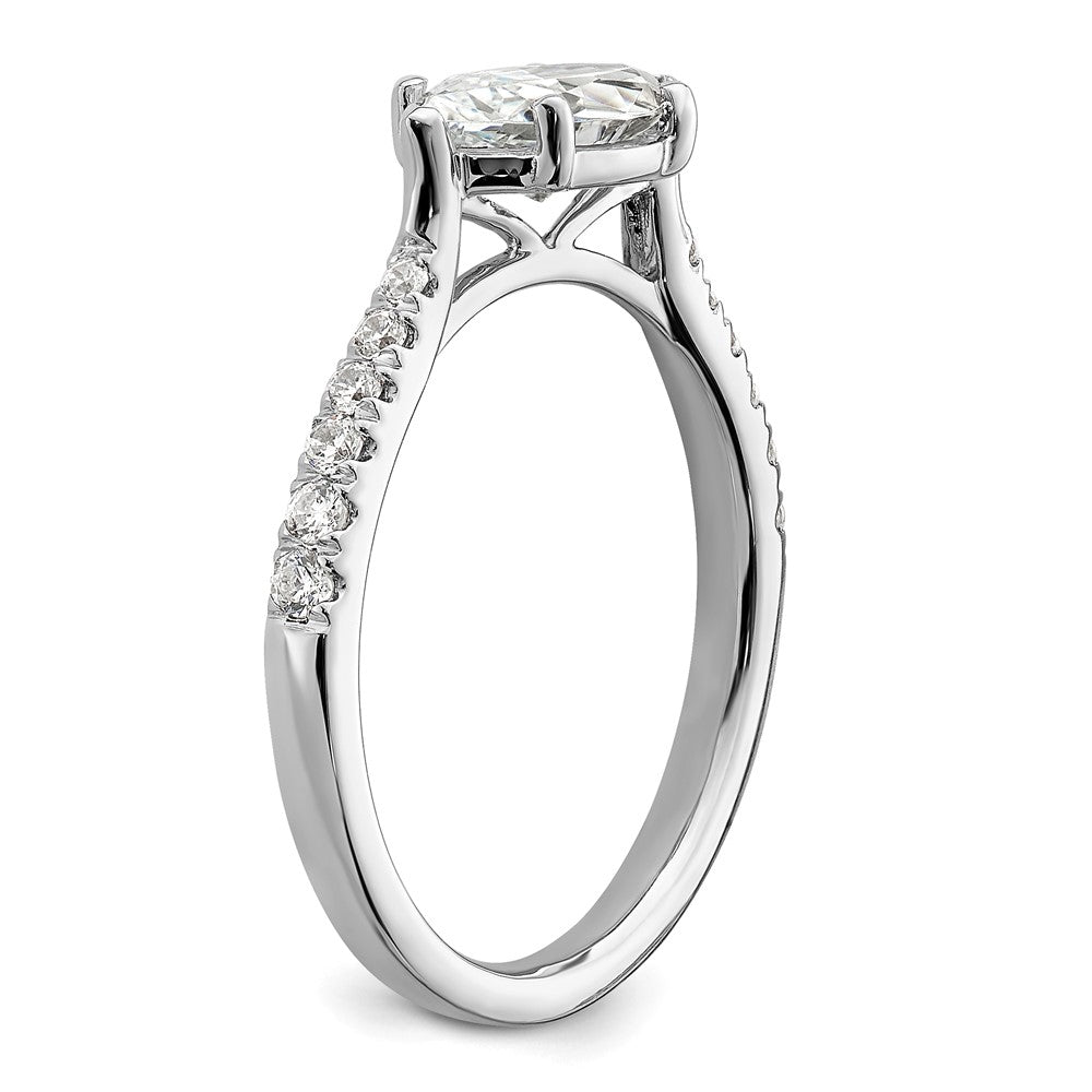 Buy High-Quality 14K White Gold East-West Engagement Ring for 1 Carat Stone
