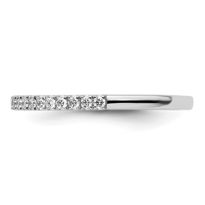 High-Quality 14K White Gold Wedding Band Set with 1/5 Carat Diamonds - Stylish Value-3