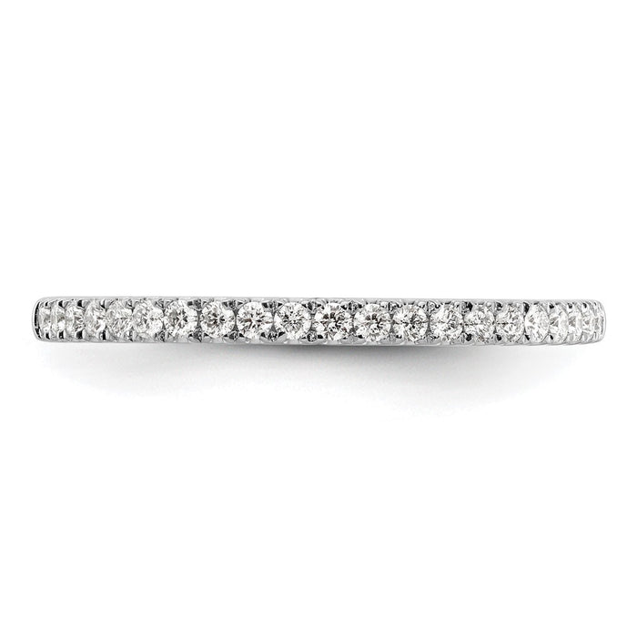 High-Quality 14K White Gold Wedding Band Set with 1/5 Carat Diamonds - Stylish Value-4