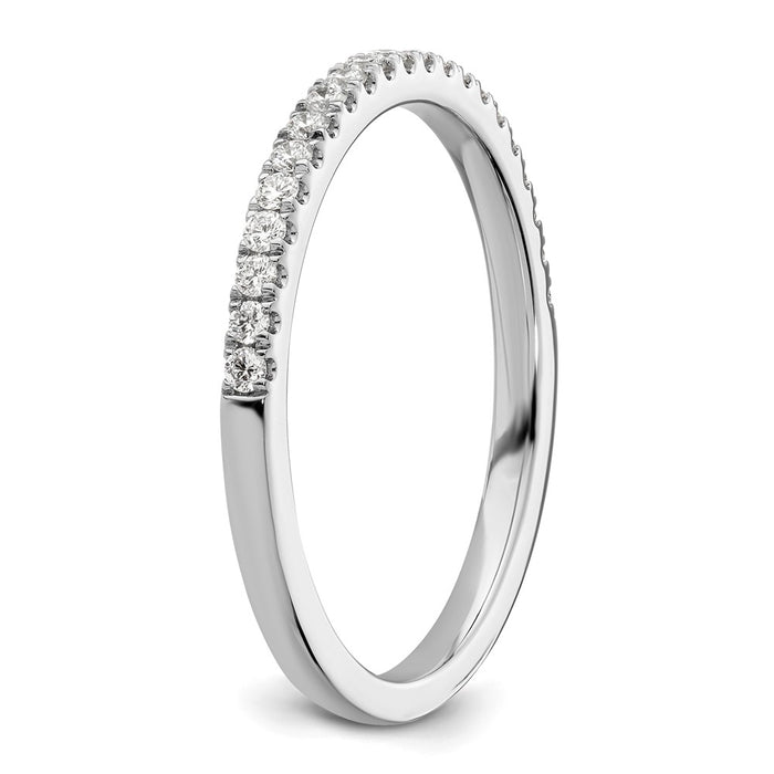 High-Quality 14K White Gold Wedding Band Set with 1/5 Carat Diamonds - Stylish Value-6