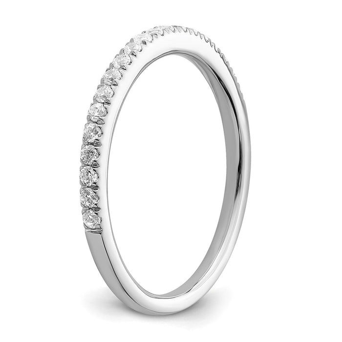 Buy Stylish 14K White Gold 1/4 Carat Diamond Eternity Wedding Band - Luxury Value-6