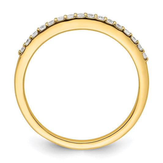 Exclusive 14K Gold Wedding Band Set with 1/6 Carat Diamonds - Stylish Value