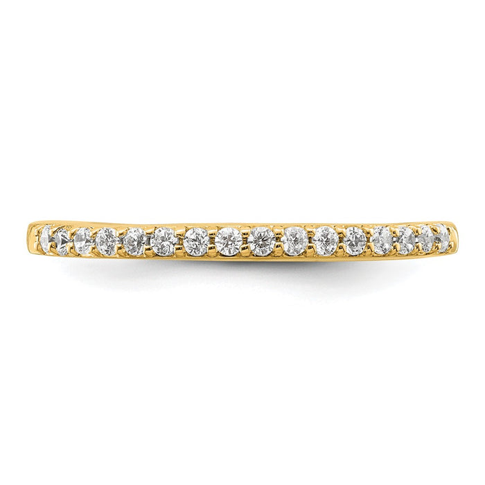 Exclusive 14K Gold Wedding Band Set with 1/6 Carat Diamonds - Stylish Value-4