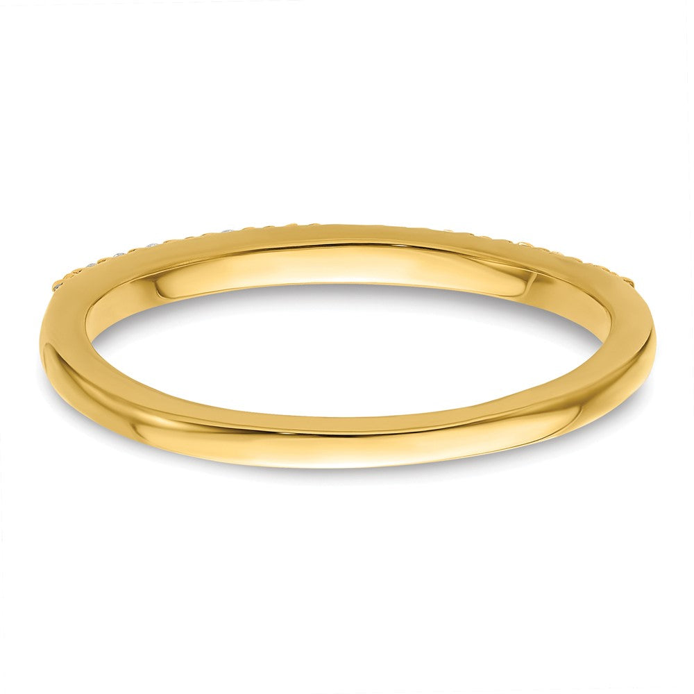 Exclusive 14K Gold Wedding Band Set with 1/6 Carat Diamonds - Stylish Value