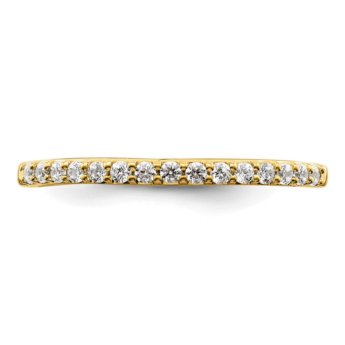 Buy Stylish 14K Gold Wedding Band Set with 1/5 Carat Diamonds - Affordable Luxury!-4