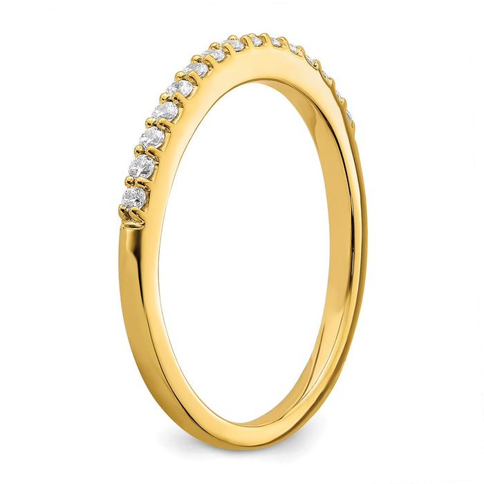 Buy Stylish 14K Gold Wedding Band Set with 1/5 Carat Diamonds - Affordable Luxury!-6
