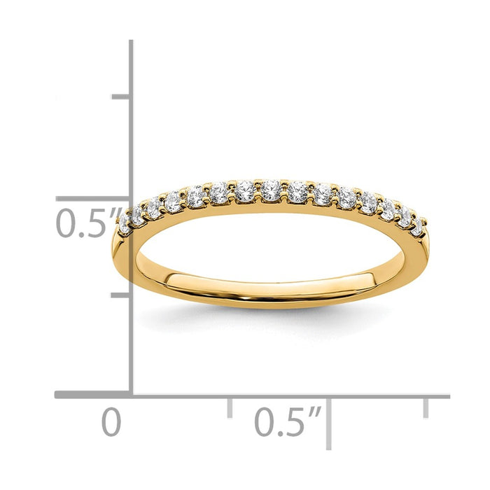 Buy Stylish 14K Gold Wedding Band Set with 1/5 Carat Diamonds - Affordable Luxury!-7