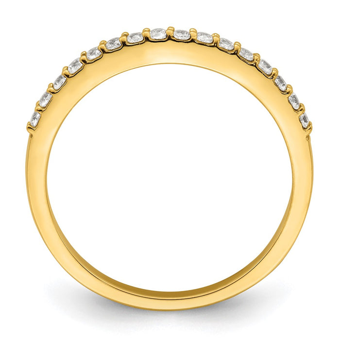 Buy Exclusive 14K Gold 1/5 Carat Diamond Wedding Band - Stylish & Affordable!-2