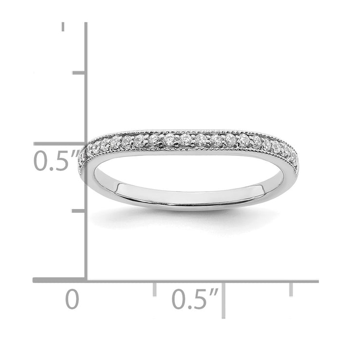 Buy Stylish 14K White Gold Diamond Wedding Band - Durable & Elegant Design-5