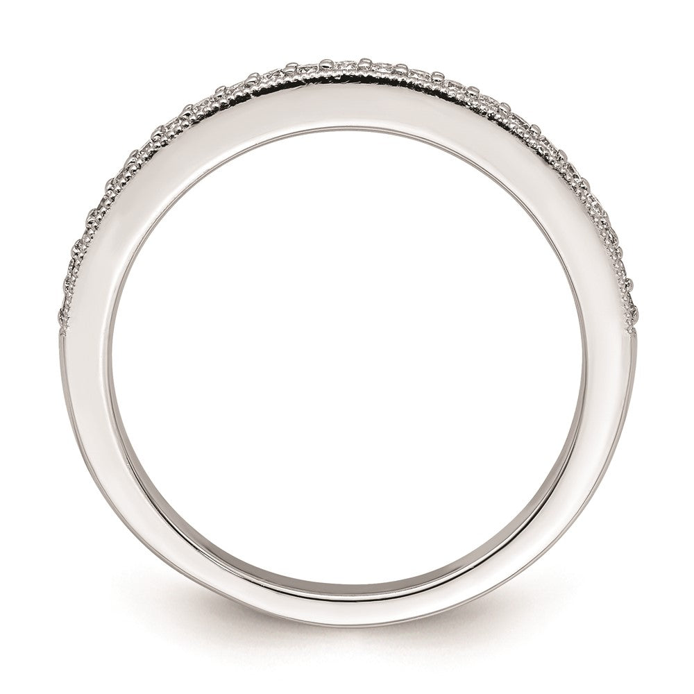 Exclusive 14K White Gold Diamond Wedding Band - 1/6 Carat, Stylish Value