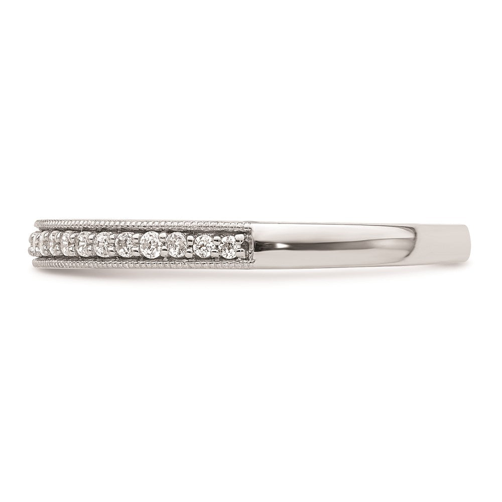 Exclusive 14K White Gold Diamond Wedding Band - 1/6 Carat, Stylish Value