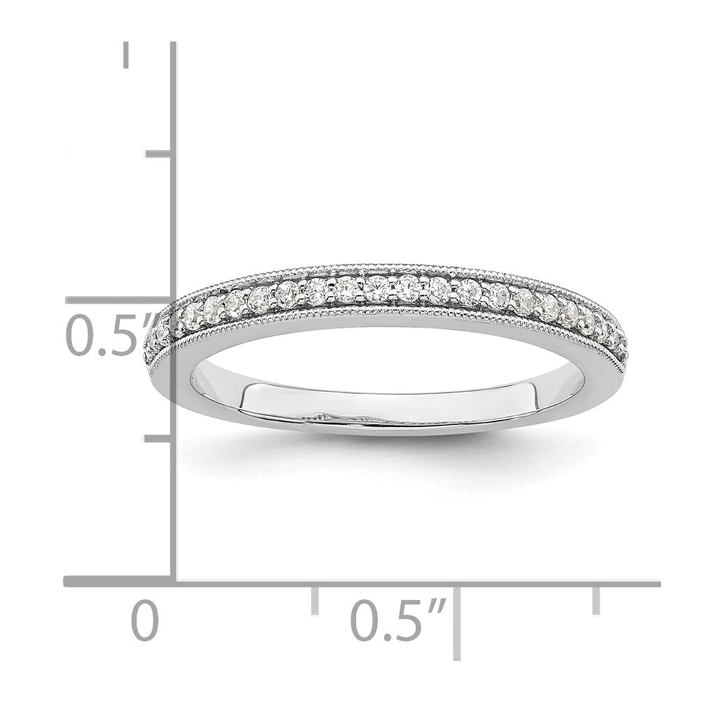 Exclusive 14K White Gold Diamond Wedding Band - 1/6 Carat, Stylish Value