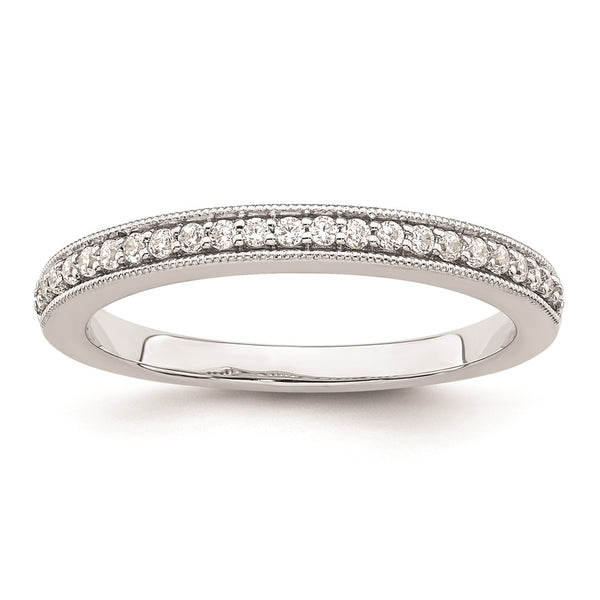 14K White Gold Diamond Wedding Band - 1/6 Carat - Style GR1-1035418