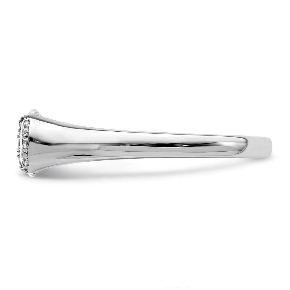 Buy Exclusive 14K White Gold Half-Bezel Engagement Ring for 1 Carat Stone