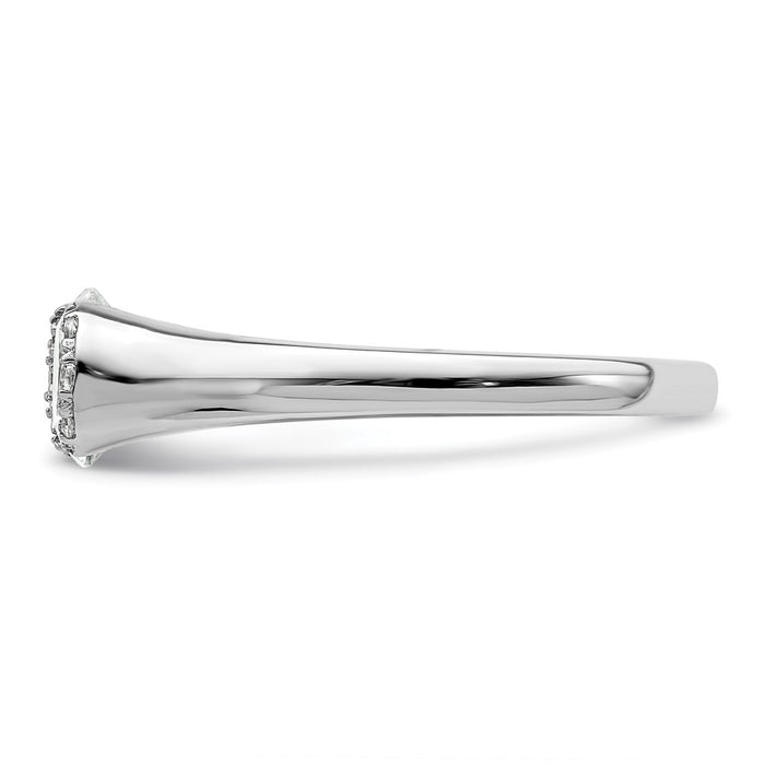 Buy Exclusive 14K White Gold Half-Bezel Engagement Ring for 1 Carat Stone-3
