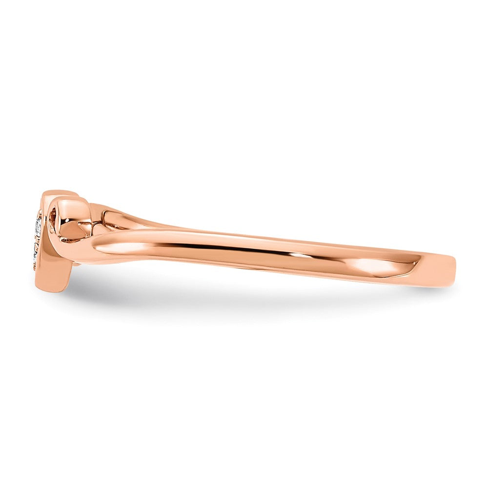 Buy Stylish 10K Rose Gold Heart-Shaped Diamond Ring | Affordable Luxury