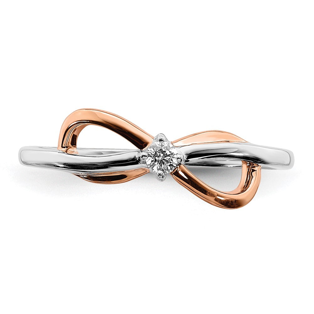 Buy Exclusive 14K Two-Tone Polished Infinity Diamond Ring | Stylish Design